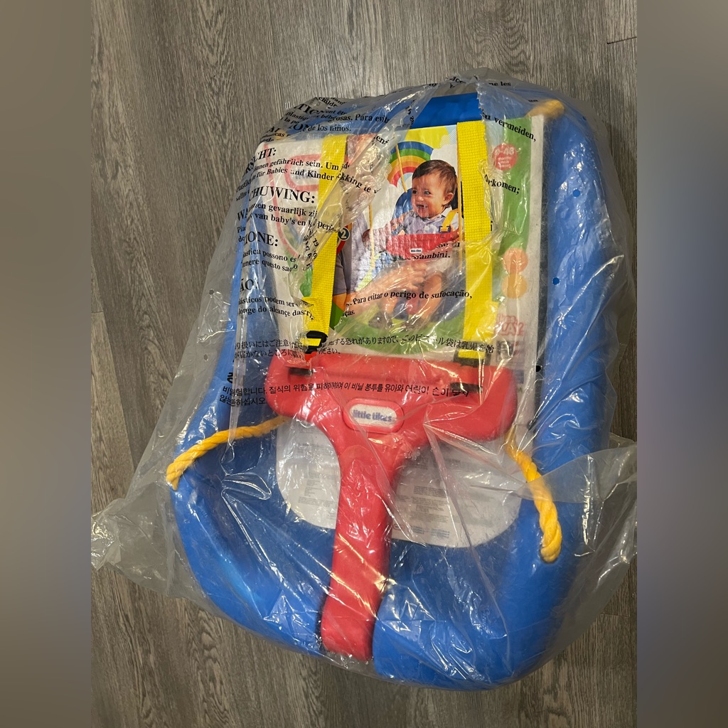 Little Tikes 2 In 1 Snug N Secure Swing  Blue Brand New